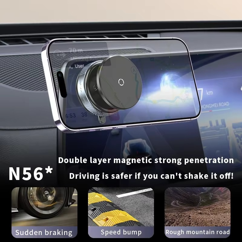Solid Stand - 360° Magnetic Car Phone Holder With Strong Suction Base